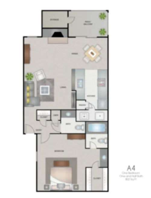 Wythe Apartment Homes Irving Floorplan 5