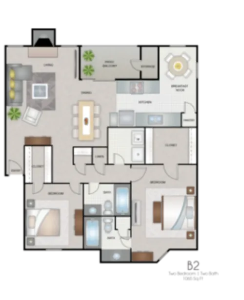 Wythe Apartment Homes Irving Floorplan 9
