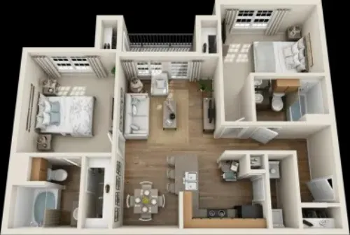 2700 Oak Moor, Arlington, TX 76010, United States FloorPlan 3