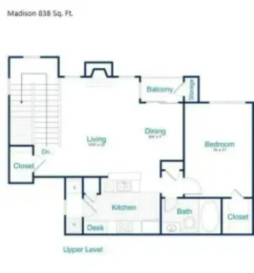 2803 Riverside Apartments Grand Prairie FloorPlan 3