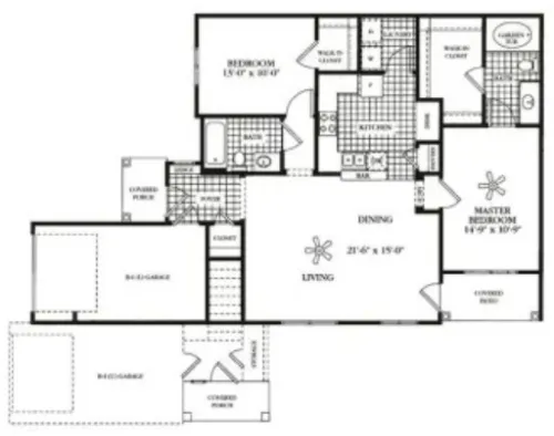 2803 Riverside Apartments Grand Prairie FloorPlan 7