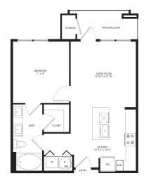 35 West at Champions Circle Apartments Fort Worth FloorPlan 1