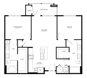 35 West at Champions Circle Apartments Fort Worth FloorPlan 4