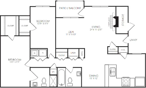 AMP at The Grid Arlington Floorplan 10