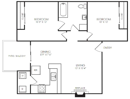 AMP at The Grid Arlington Floorplan 7