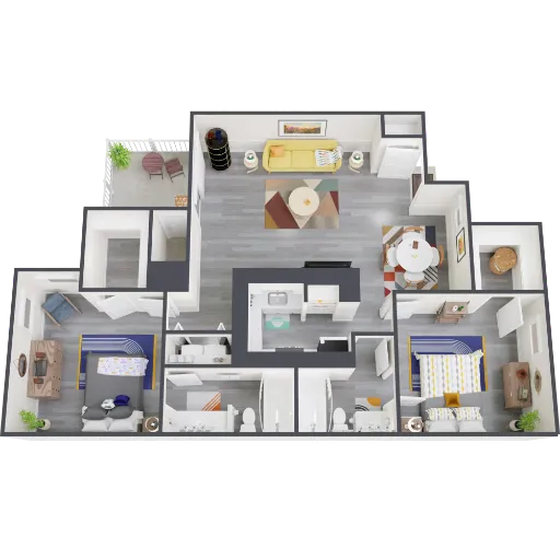 Admiral Apartments Fort Worth Floorplan 10