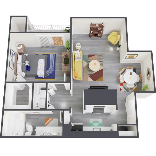 Admiral Apartments Fort Worth Floorplan 2