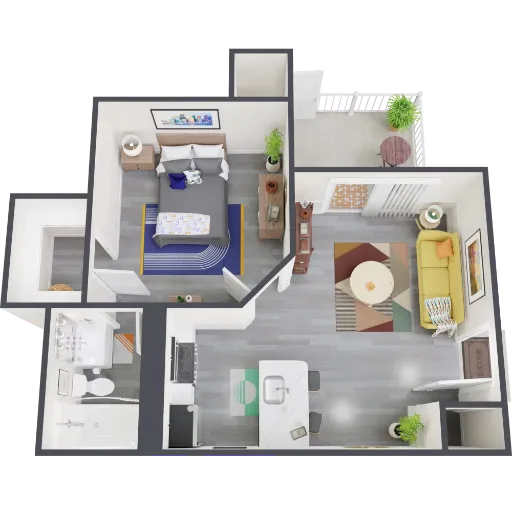 Admiral Apartments Fort Worth Floorplan 5