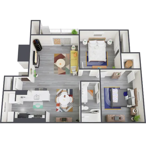 Admiral Apartments Fort Worth Floorplan 7