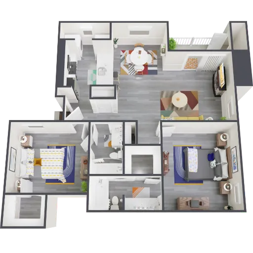 Admiral Apartments Fort Worth Floorplan 9