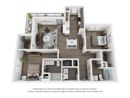 Alleia at Presidio Fort Worth Floorplan 3