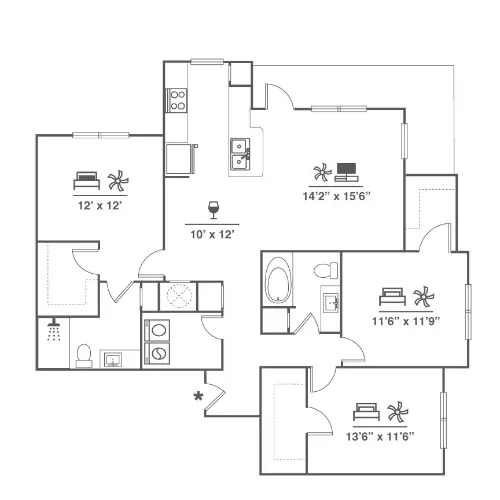 Alleia at Presidio Fort Worth Floorplan 4