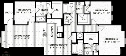 Alta Marine Creek Fort Worth FloorPlan 6