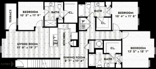 Alta Marine Creek Fort Worth FloorPlan 7