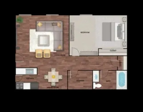 Apex Apartments Fort Worth floor plan 1