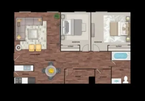 Apex Apartments Fort Worth floor plan 2