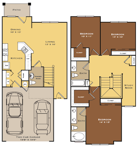 Arioso Apartments & Townhomes Grand Prairie Floorplan 10