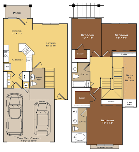 Arioso Apartments & Townhomes Grand Prairie Floorplan 12