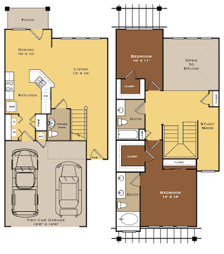 Arioso Apartments & Townhomes Grand Prairie Floorplan 5