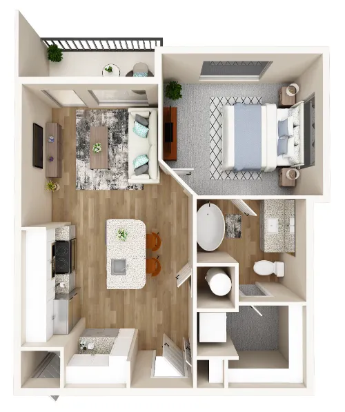 Ascend at Chisholm Trail Fort Worth Floorplan 1