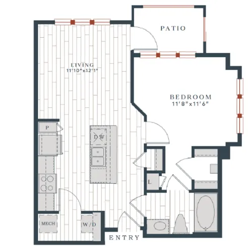 Avalon Benbrook floor plan 1