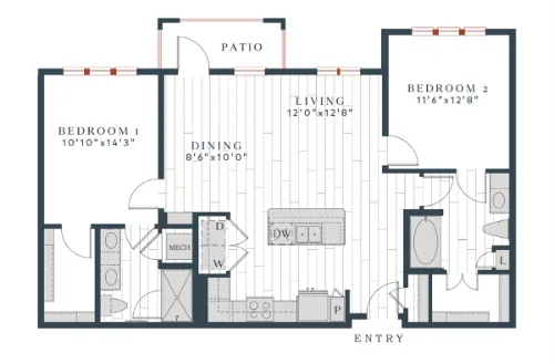 Avalon Benbrook floor plan 21