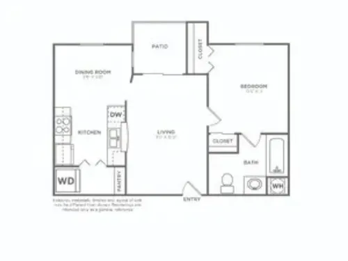 Avana River Park Fort Worth FloorPlan 1
