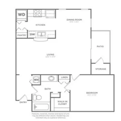 Avana River Park Fort Worth FloorPlan 12