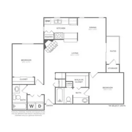 Avana River Park Fort Worth FloorPlan 14