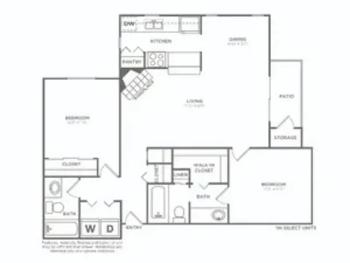 Avana River Park Fort Worth FloorPlan 18
