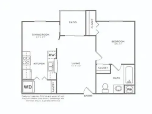 Avana River Park Fort Worth FloorPlan 3