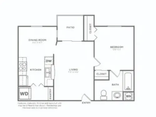 Avana River Park Fort Worth FloorPlan 4
