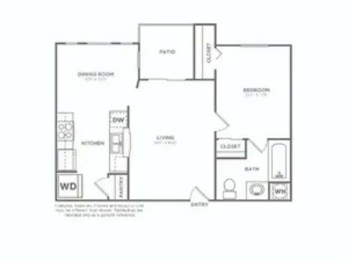 Avana River Park Fort Worth FloorPlan 6