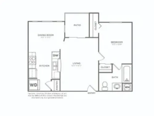 Avana River Park Fort Worth FloorPlan 7