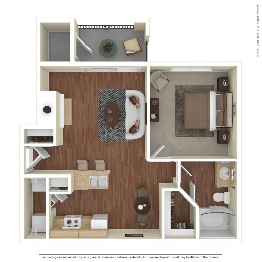 Ballantyne Apartments Lewisville Floorplan 1