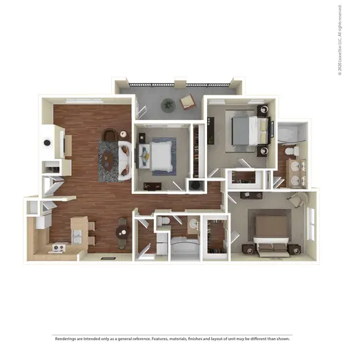 Ballantyne Apartments Lewisville Floorplan 17