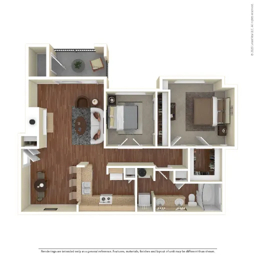 Ballantyne Apartments Lewisville Floorplan 7