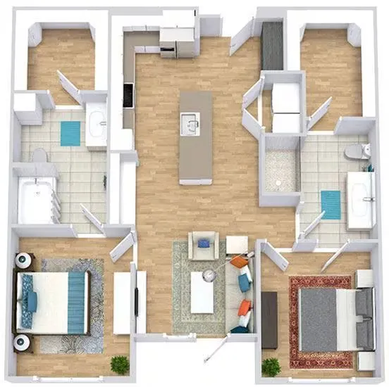 Bexley at Left Bank Fort Worth Floorplan 21