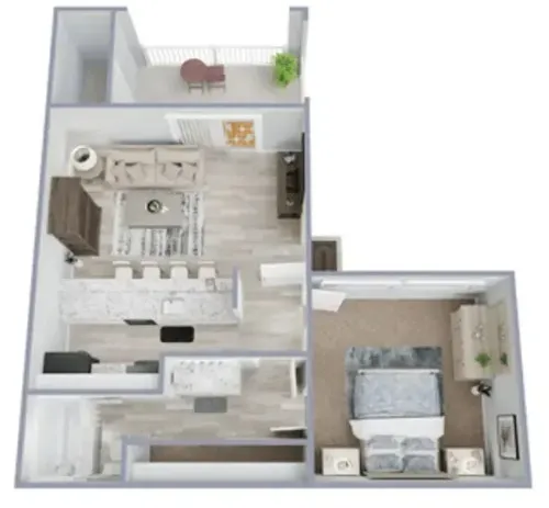 Biltmore Apartments Arlington floor plan 1