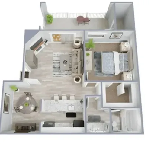 Biltmore Apartments Arlington floor plan 2
