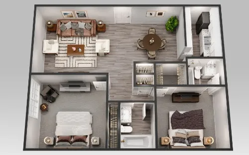 Bowen of Arlington Apartments floor plan 4