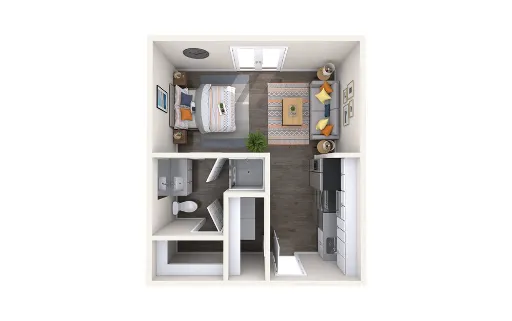Broadstone on Trinity Fort Worth Floorplan 1