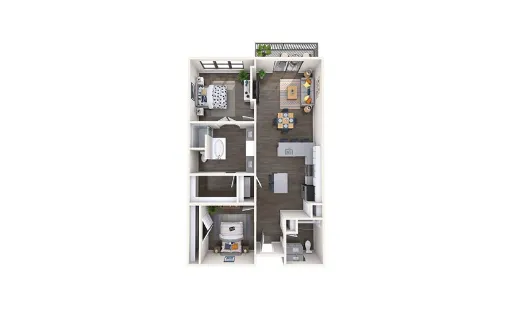 Broadstone on Trinity Fort Worth Floorplan 14