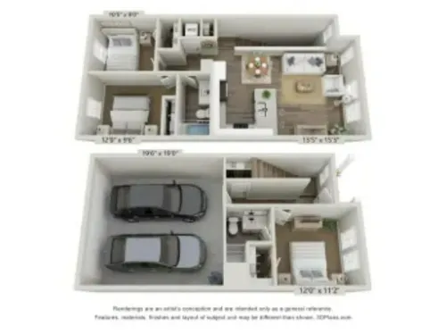 Carmel Villas Denton FloorPlan 3