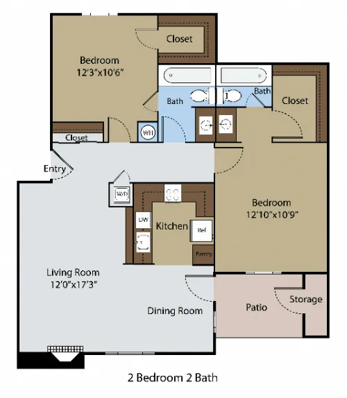 Cedar Bend Apartments Arlington FloorPlan 4