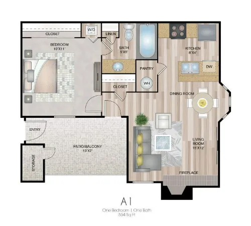 Chateau on the River Fort Worth FloorPlan 1
