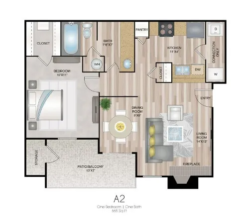 Chateau on the River Fort Worth FloorPlan 2