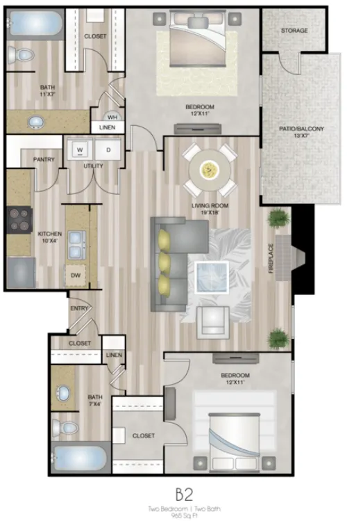 Chateau on the River Fort Worth FloorPlan 4