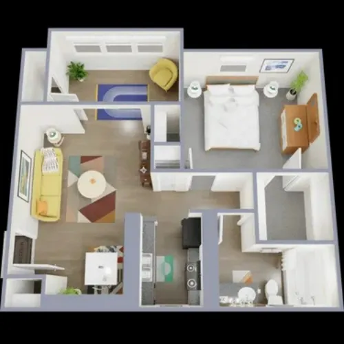 Chesapeake Apartments Fort Worth FloorPlan 2