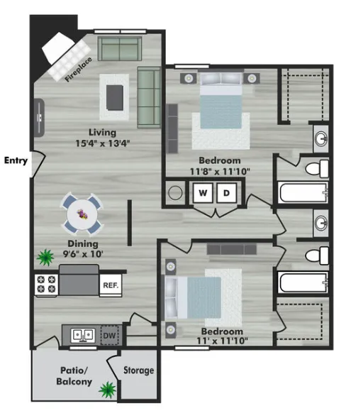 Cobblestone Village Grapevine Floorplan 3